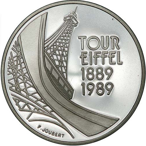 5 francs - Tour Eiffel - Piéfort