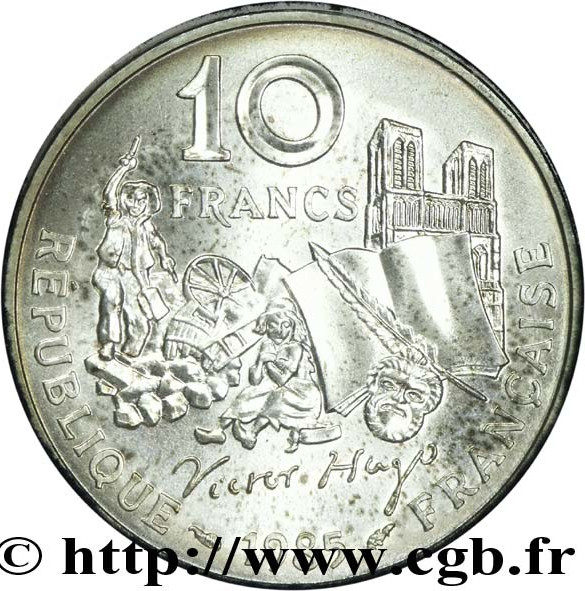 10 francs argent - Victor Hugo