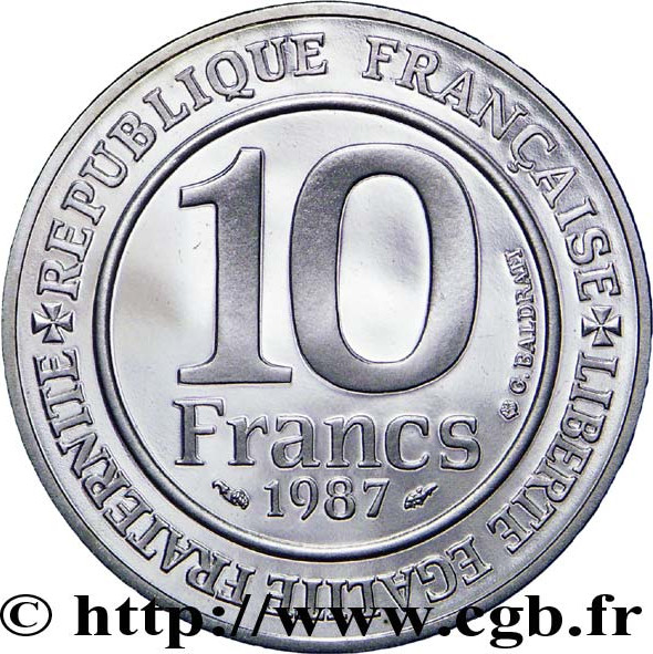 10 francs - Millénaire Capétien