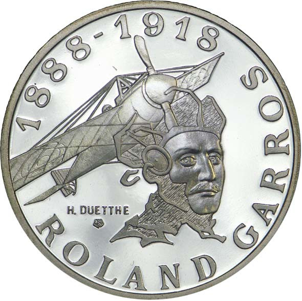 10 francs argent - Roland Garros