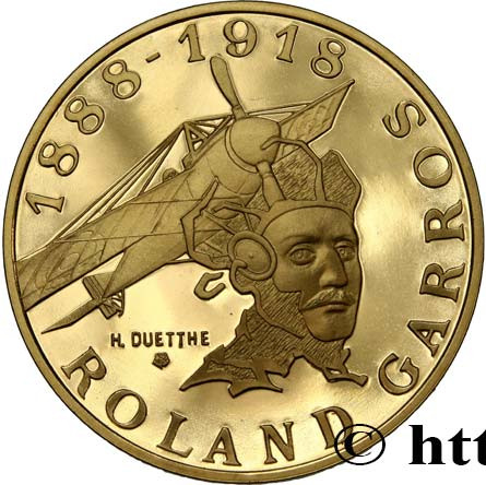 10 francs gold - Roland Garros