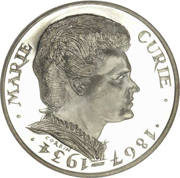 100 francs argent - Marie Curie