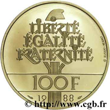 100 francs - Fraternité