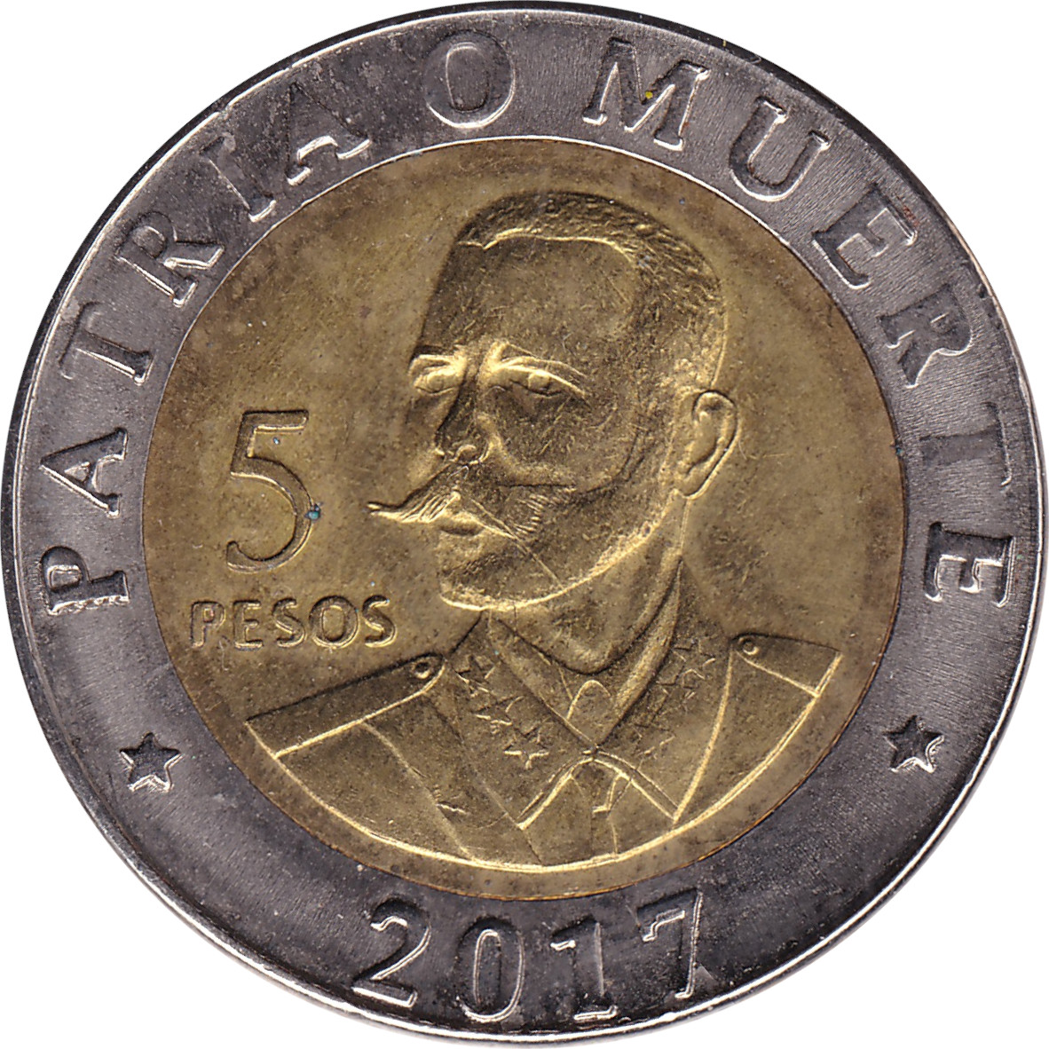 5 pesos - Antonio Maceo