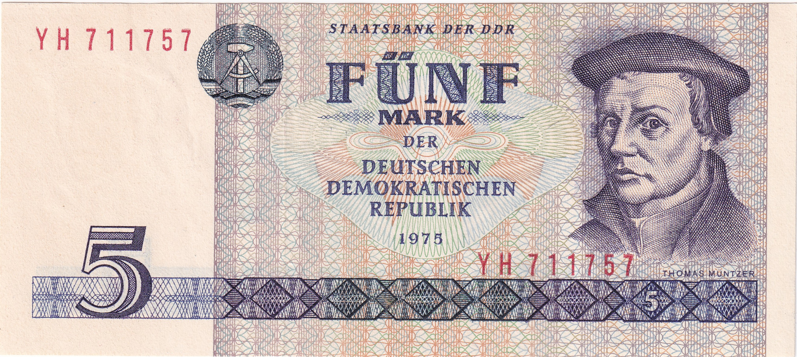 5 mark - Alexander von Humbolt - Série 1975