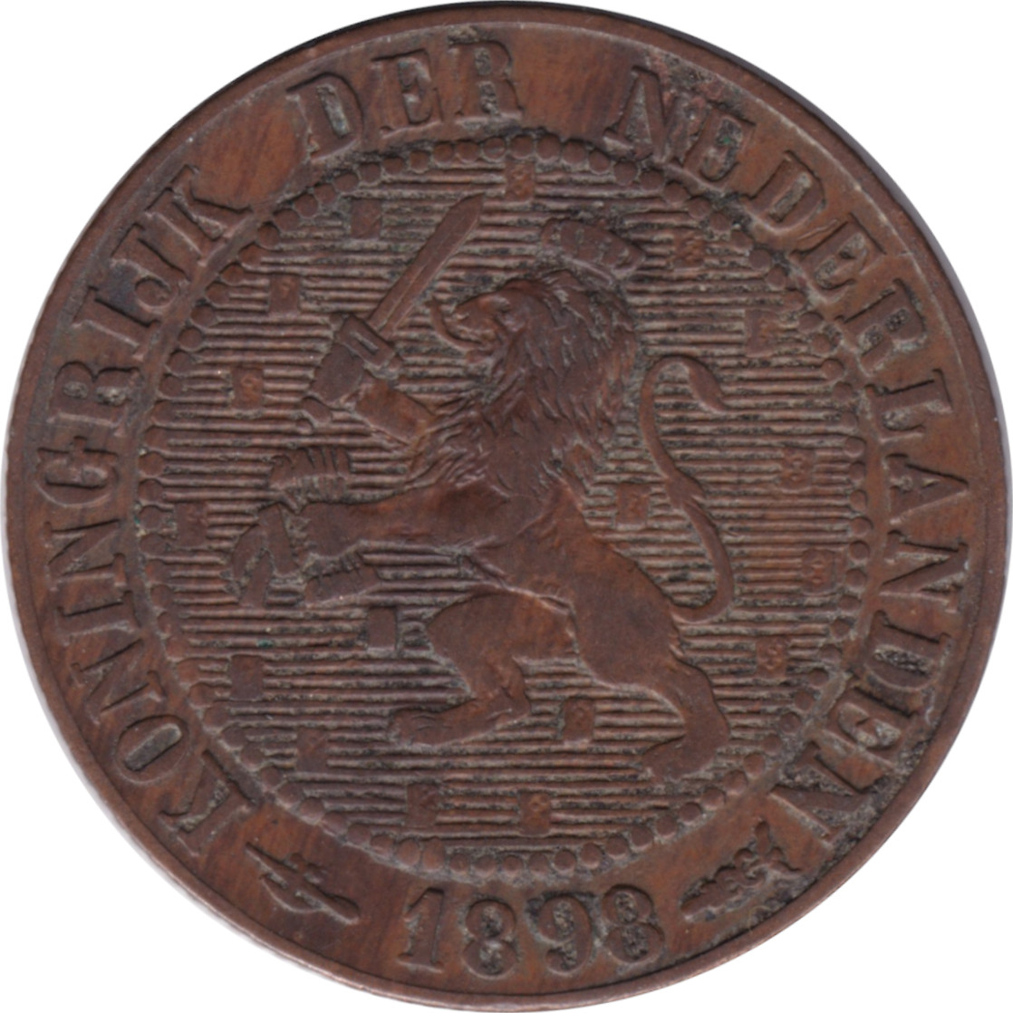 2 1/2 cents - Wilhelmina I - 17 shields