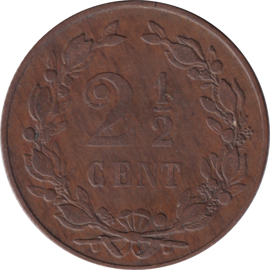 2 1/2 cents - Wilhelmina I - 17 boucliers