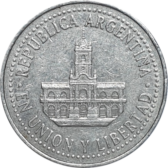 25 centavos - Hôtel de ville de Buenos Aires - Cupronickel