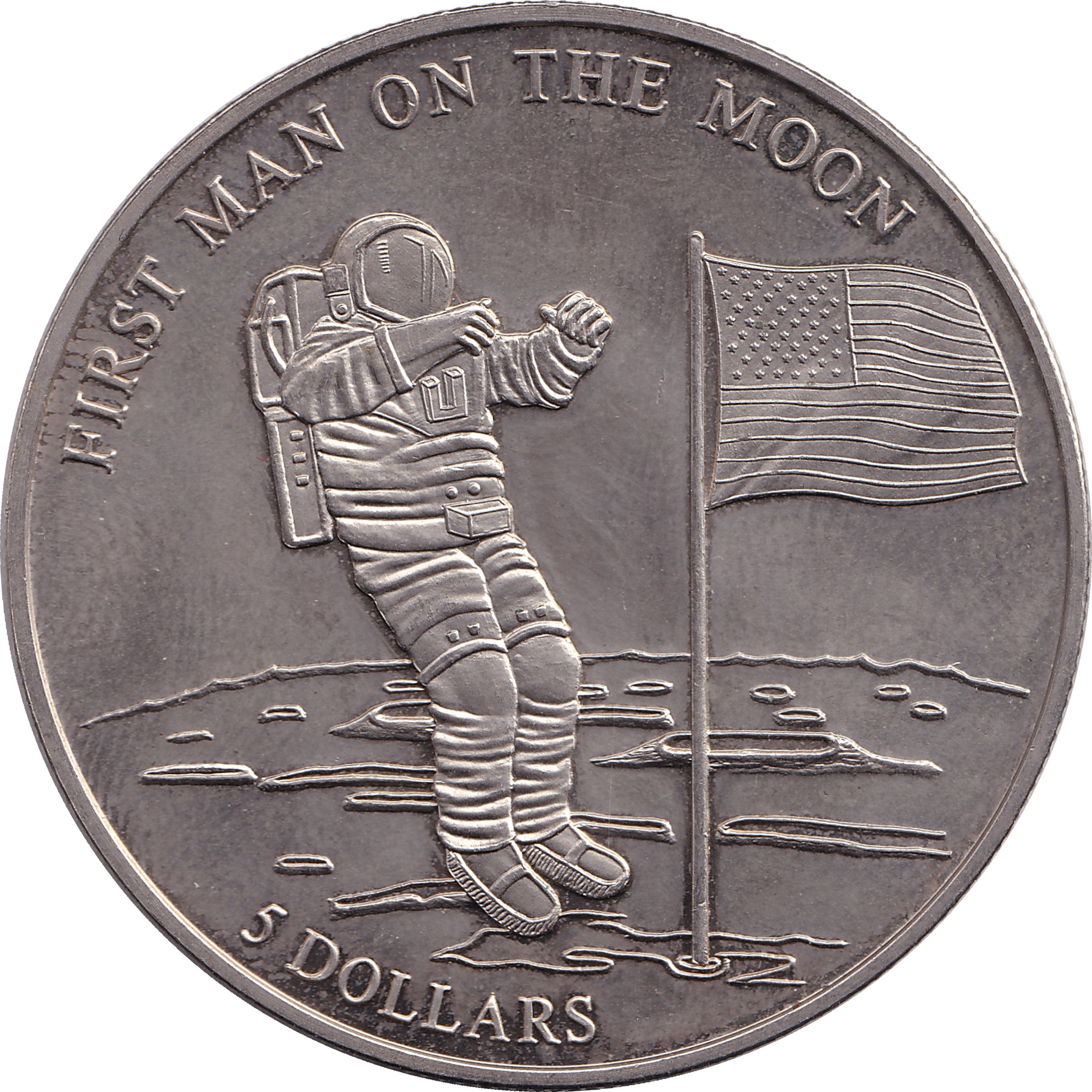 5 dollars - First Man on the Moon