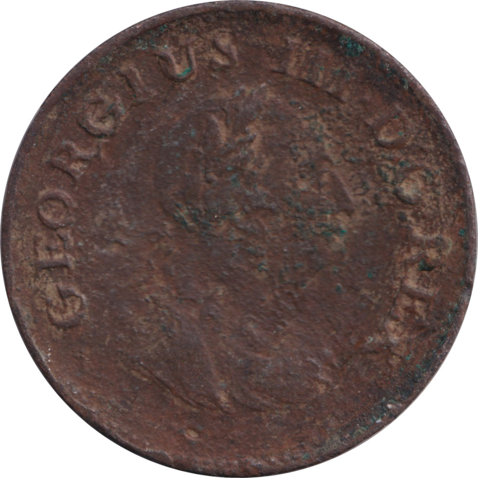 1 farthing - George III - Buste agé