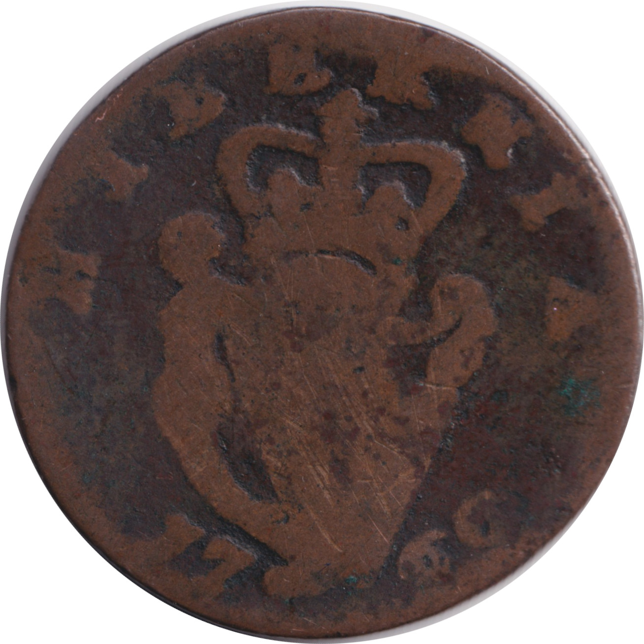 1/2 penny - George III - Buste jeune - Buste long