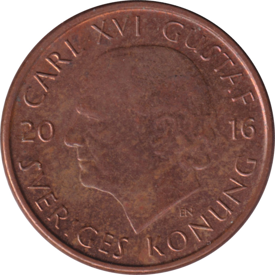 1 krona - Charles XVI - Type tardif