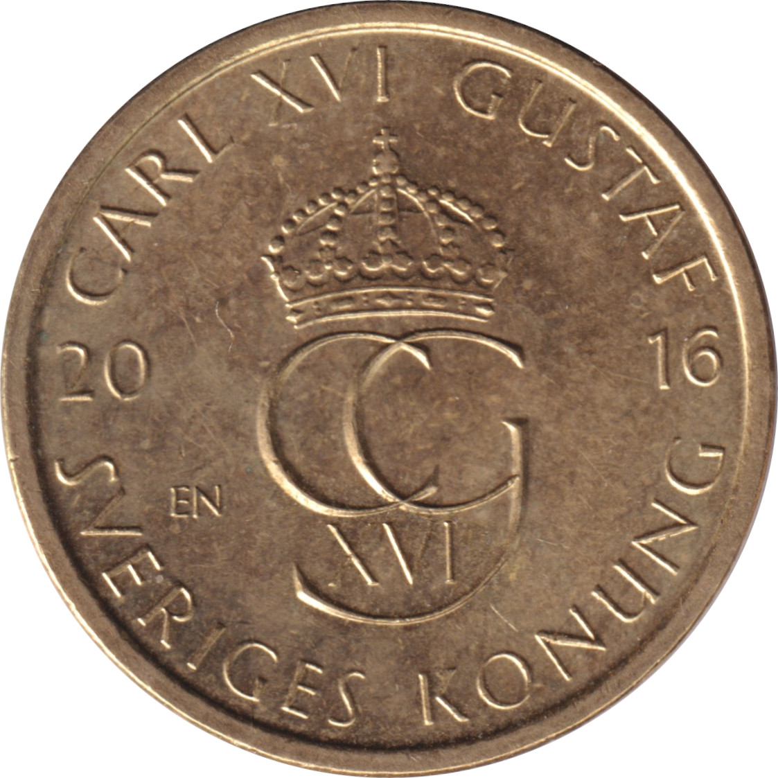 5 kronor - Charles XVI - Tête agée