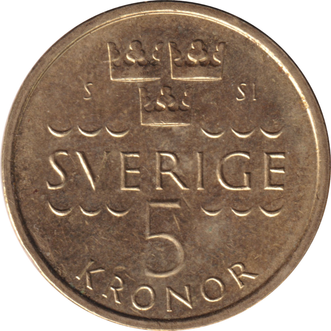 5 kronor - Charles XVI - Old head