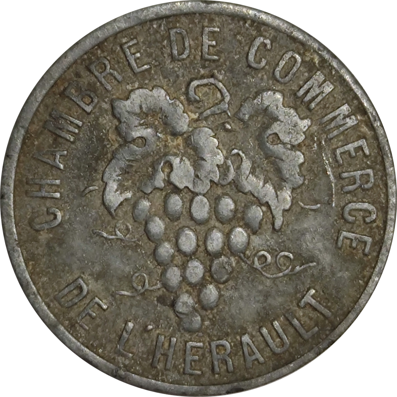 5 centimes - Chambre de Commerce - Sans tiges - Zinc - Grande légende