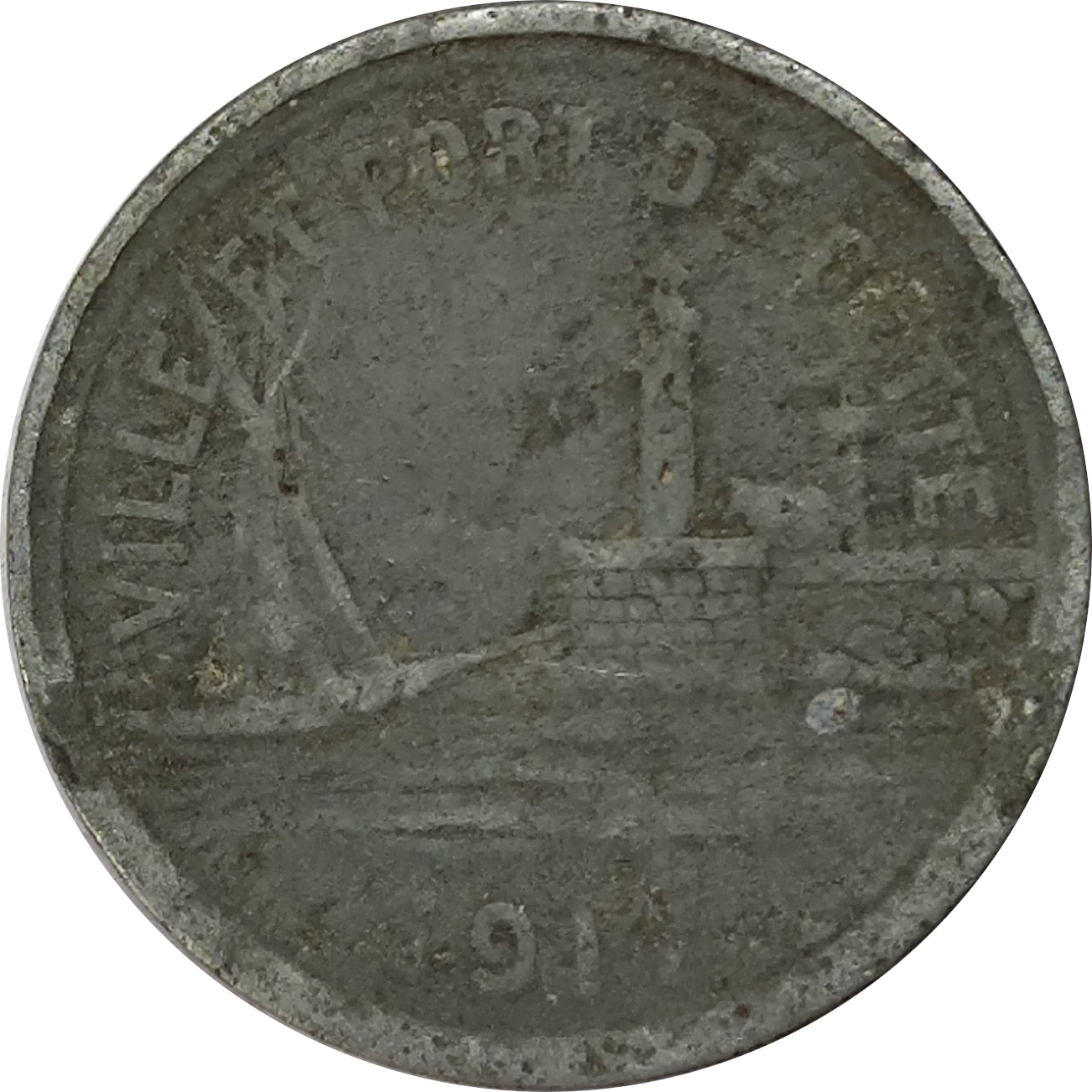 5 centimes - Ville et port de Cette