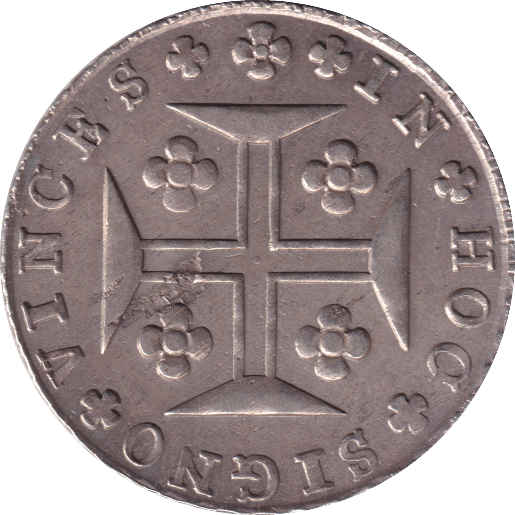 400 reis silver - Blason et croix - Jean prince régent - REGENS