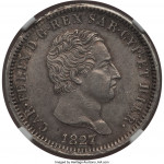 2 lire silver - Charles-Félix