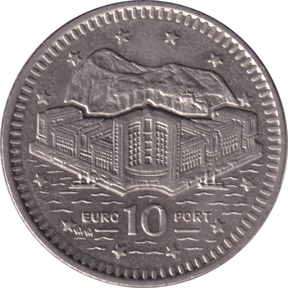 10 pence - Elizabeth II - Tête mature - Type tardif - Ville