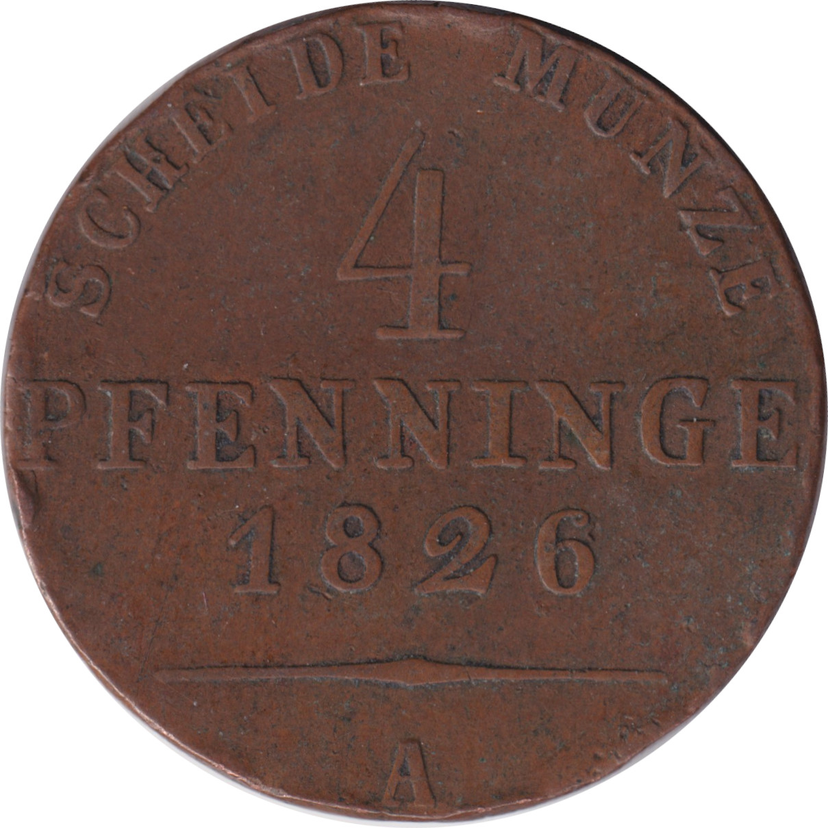 4 pfennig - Frédéric-Guillaume III - Type 1