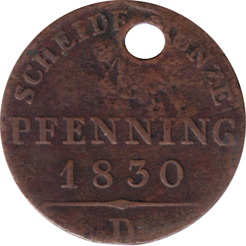 4 pfennig - Frédéric-Guillaume III - Type 2