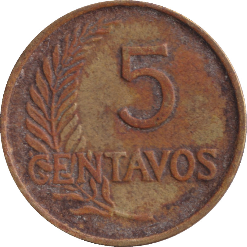 5 centavos - Cérès - Cupro-aluminium - Type 2