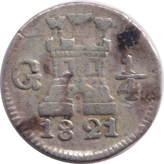 1/4 real silver - Ferdinand VII