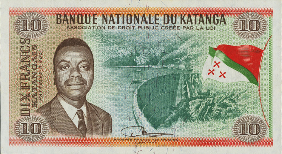 10 francs - Banque nationale du Katanga - Type 2