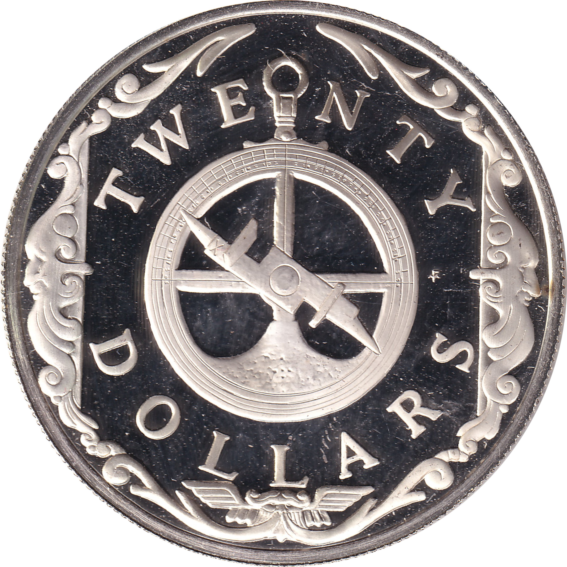 20 dollars argent - Compas