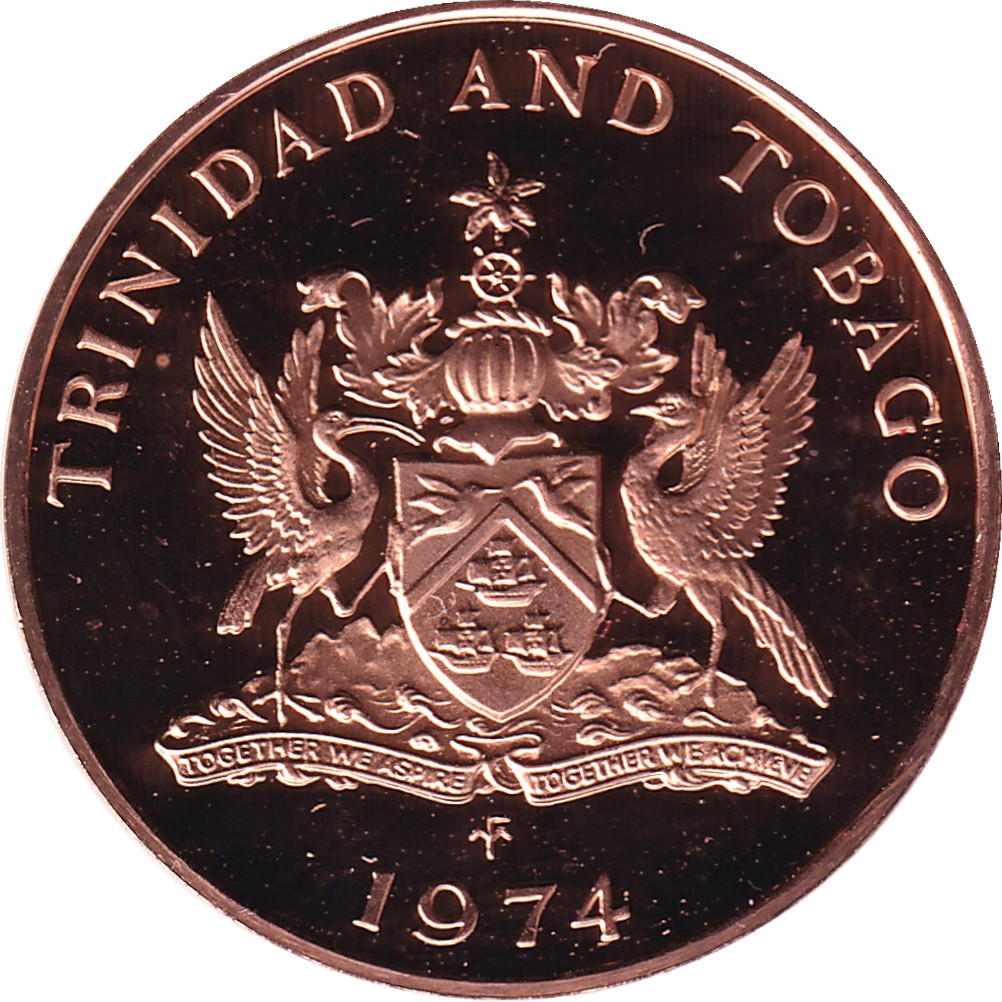 5 cents - Trinidad and Tobago - Large arms