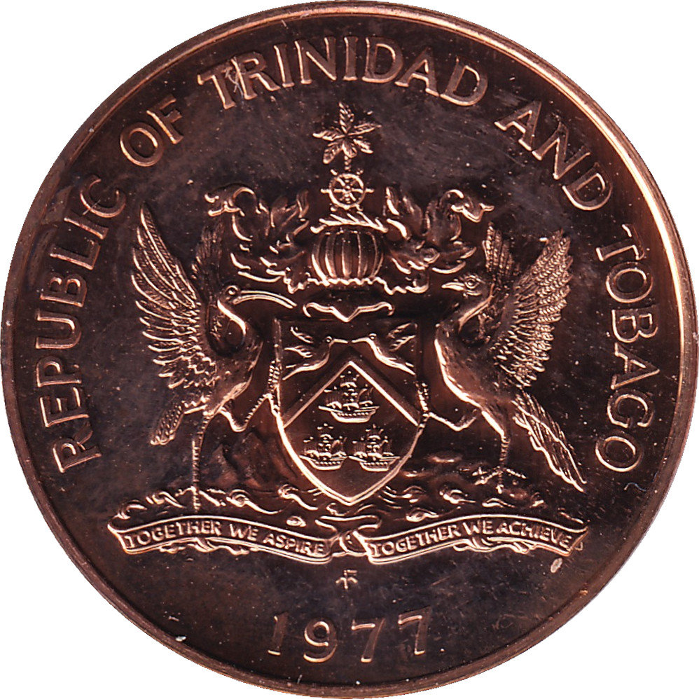 5 cents - Republic of Trinidad and Tobago - Large arms