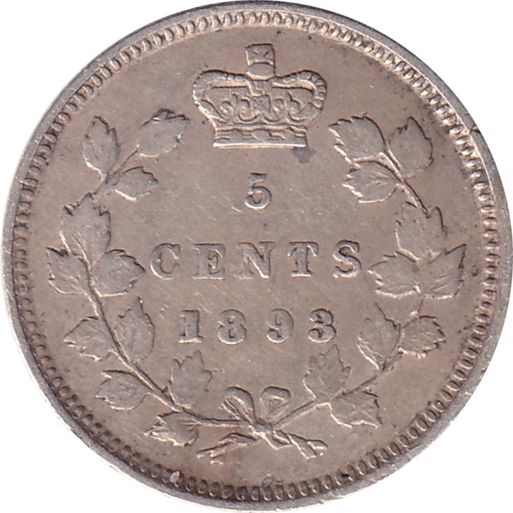 5 cents argent - Victoria