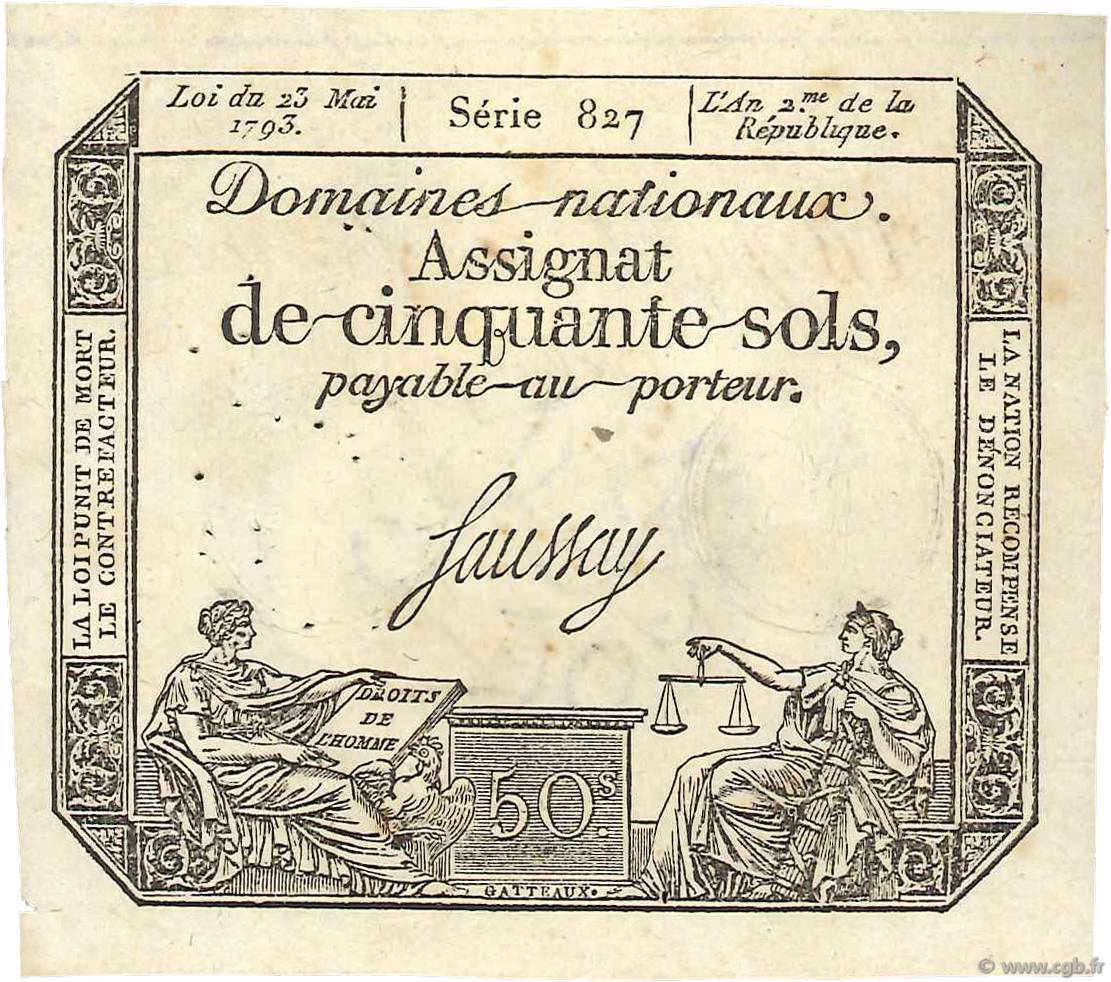 50 sols - Domaine nationaux