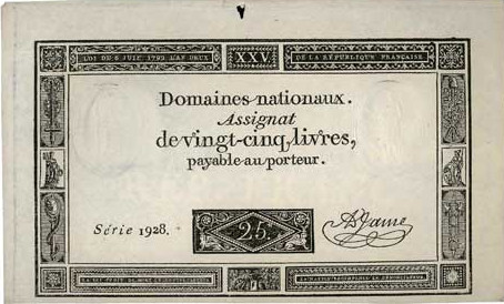 25 livres - Domaine nationaux - Type 2