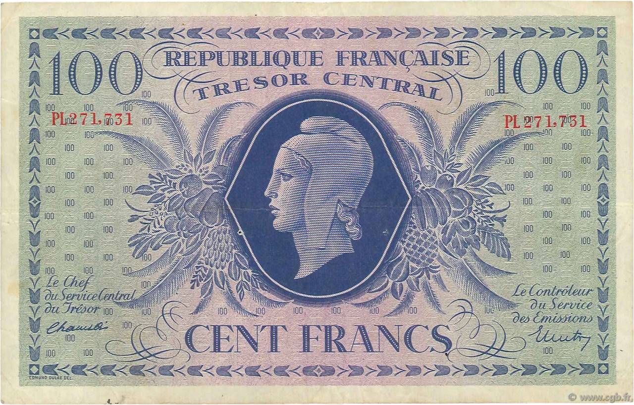 100 francs - Marianne