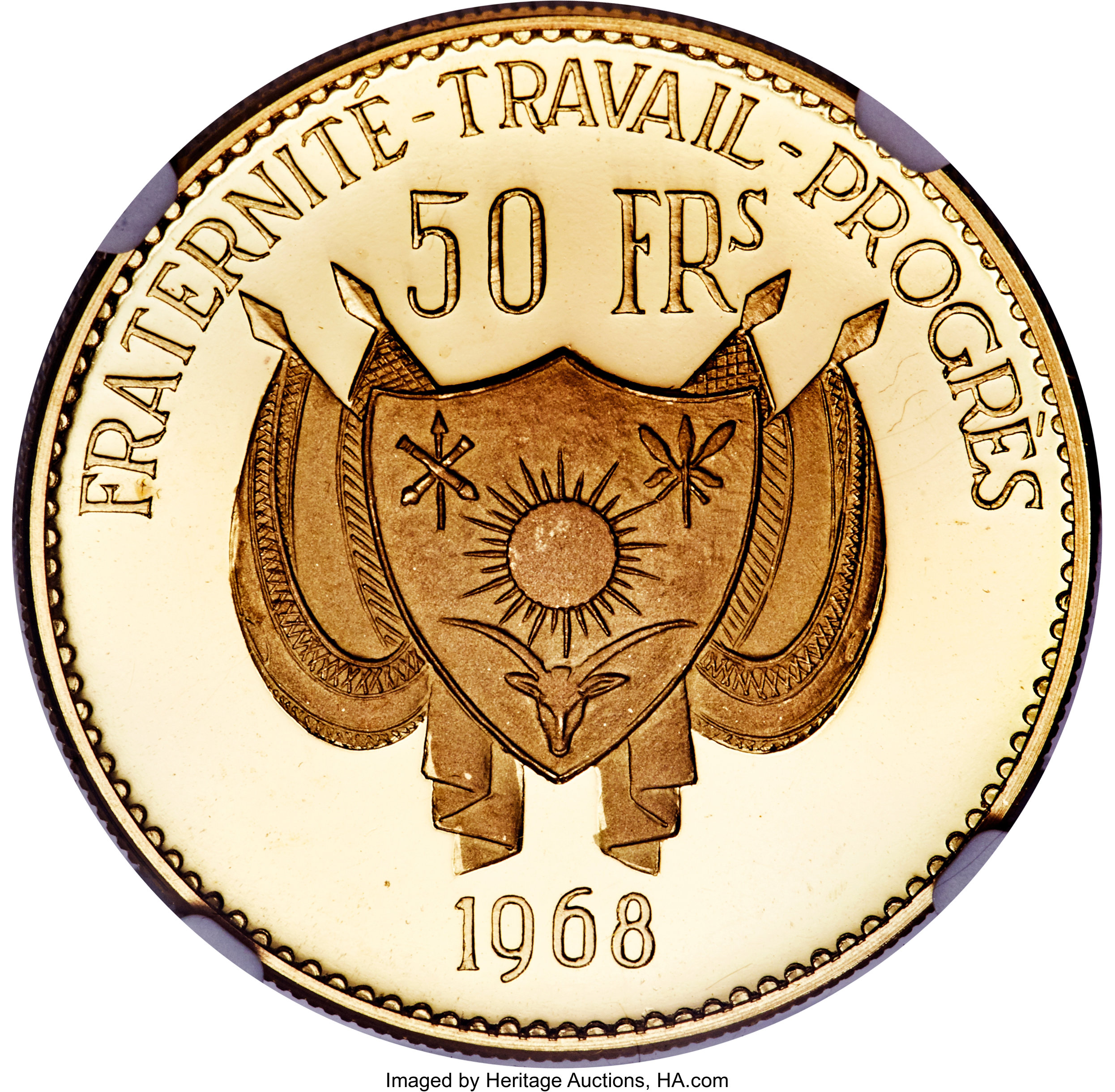 50 francs or - Lion