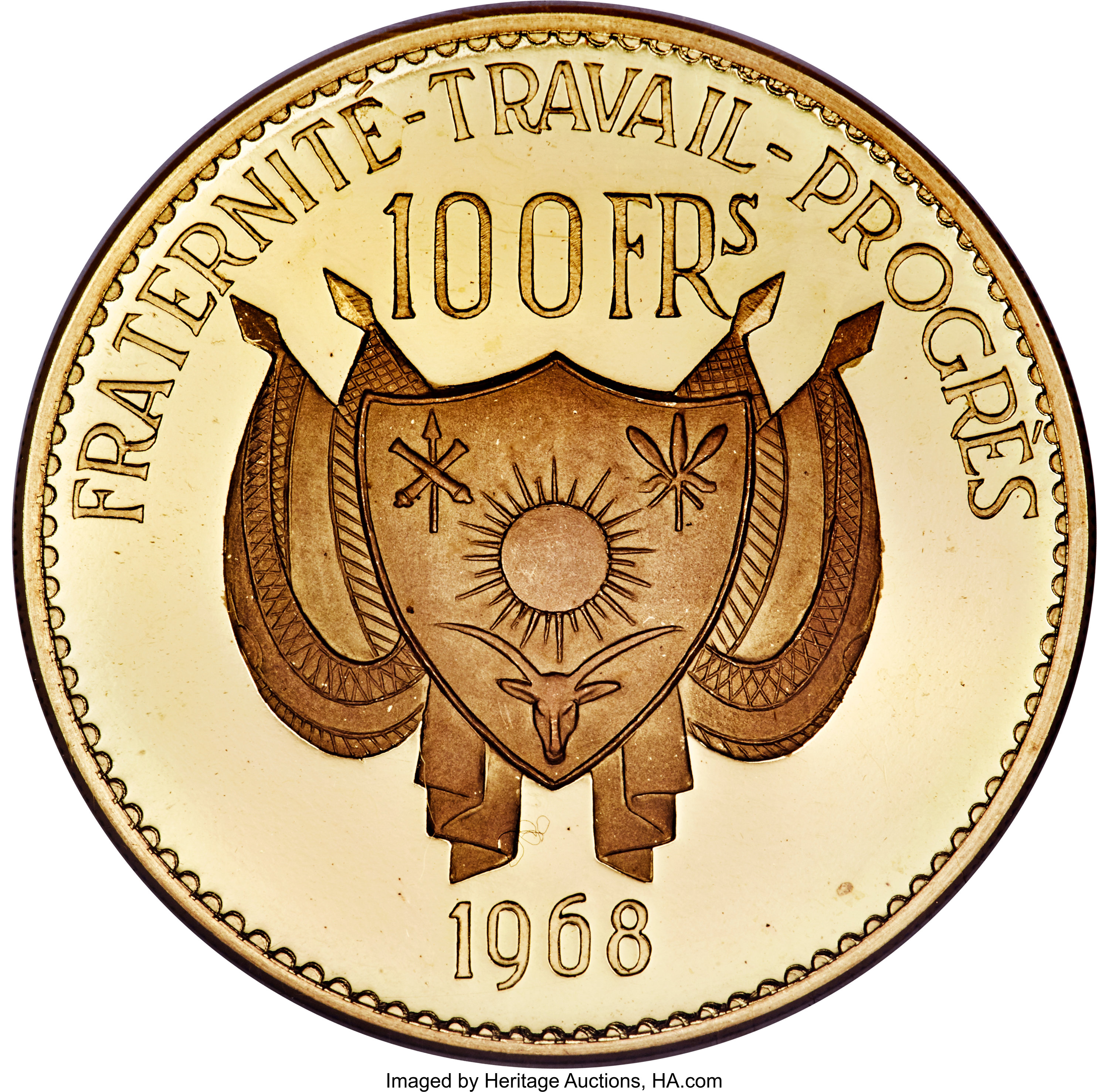 100 francs or - Président Diori Harmani