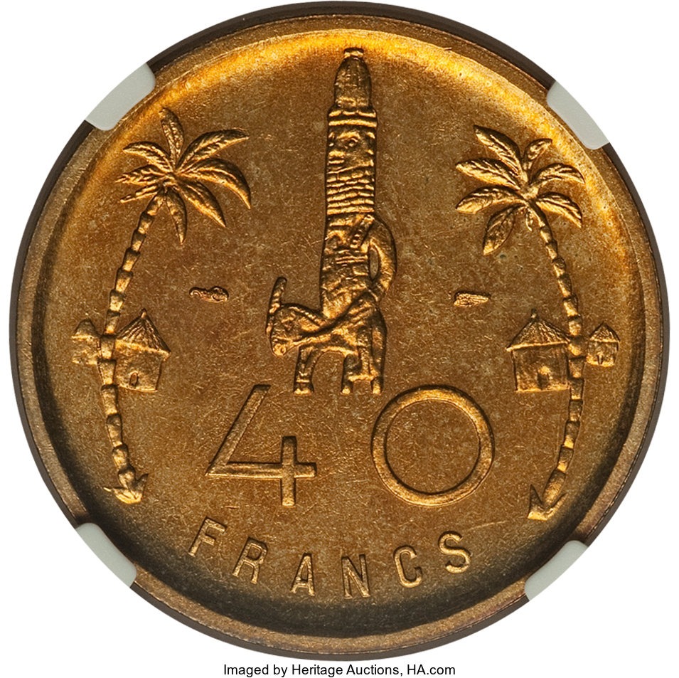 40 francs - Femme et totem