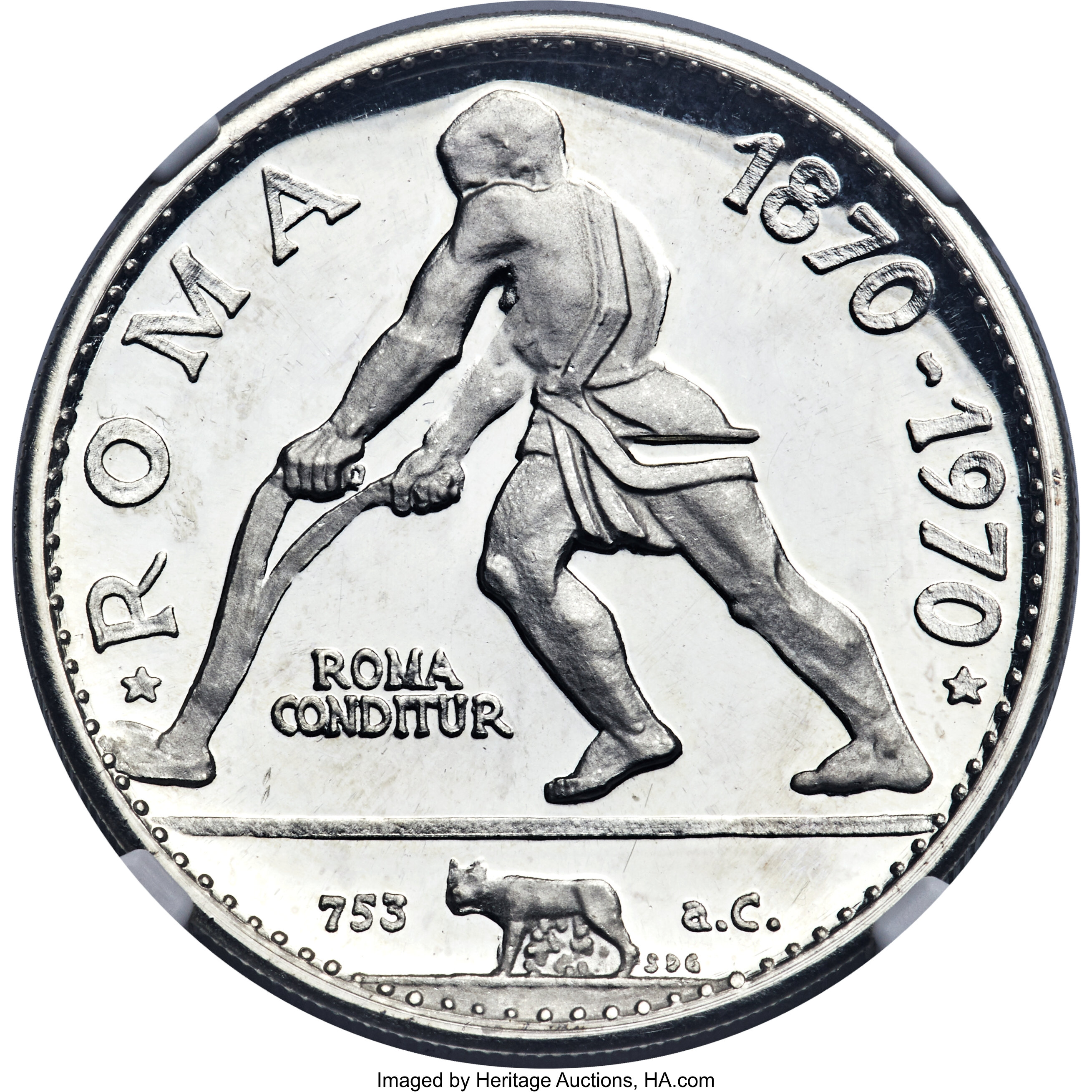 7 1/2 riyals silver - Rome Capitale - 100 years