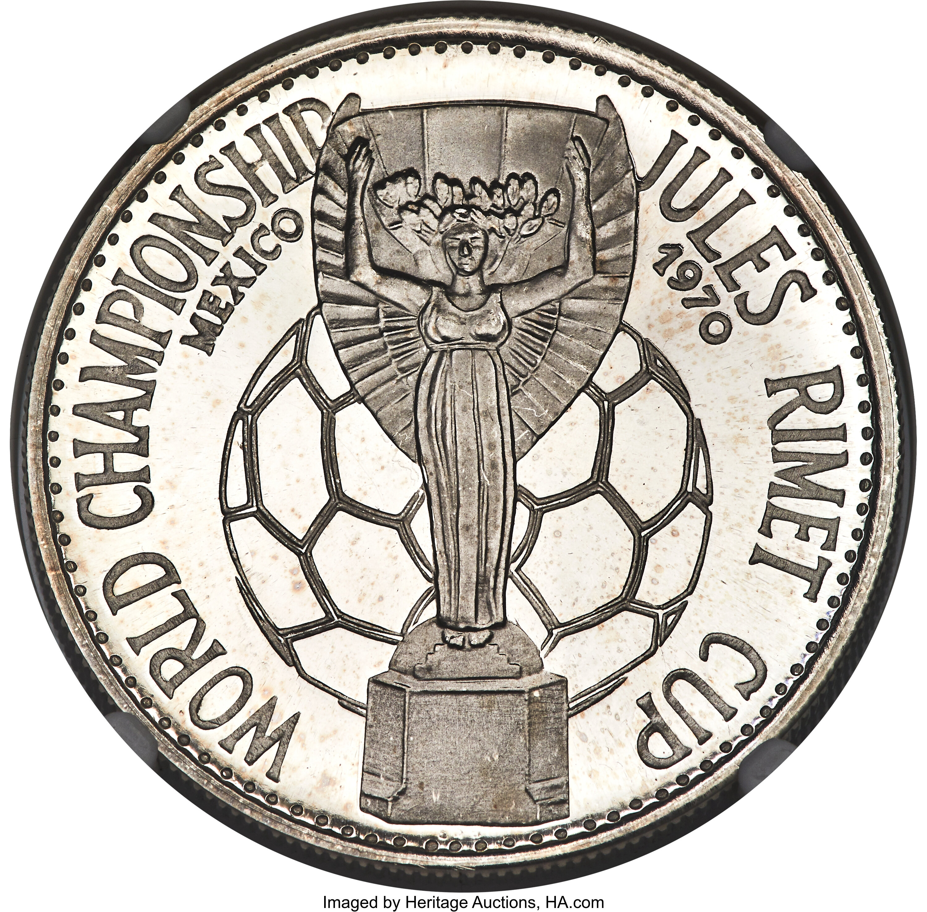 10 riyals argent - Coupe du Monde 1970