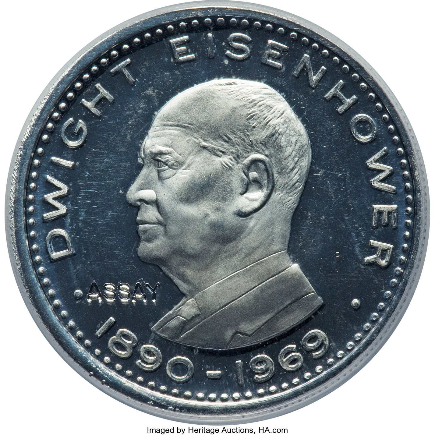 10 riyals silver - Dwight Eisenhower