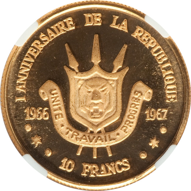 10 francs or - République - 1 an