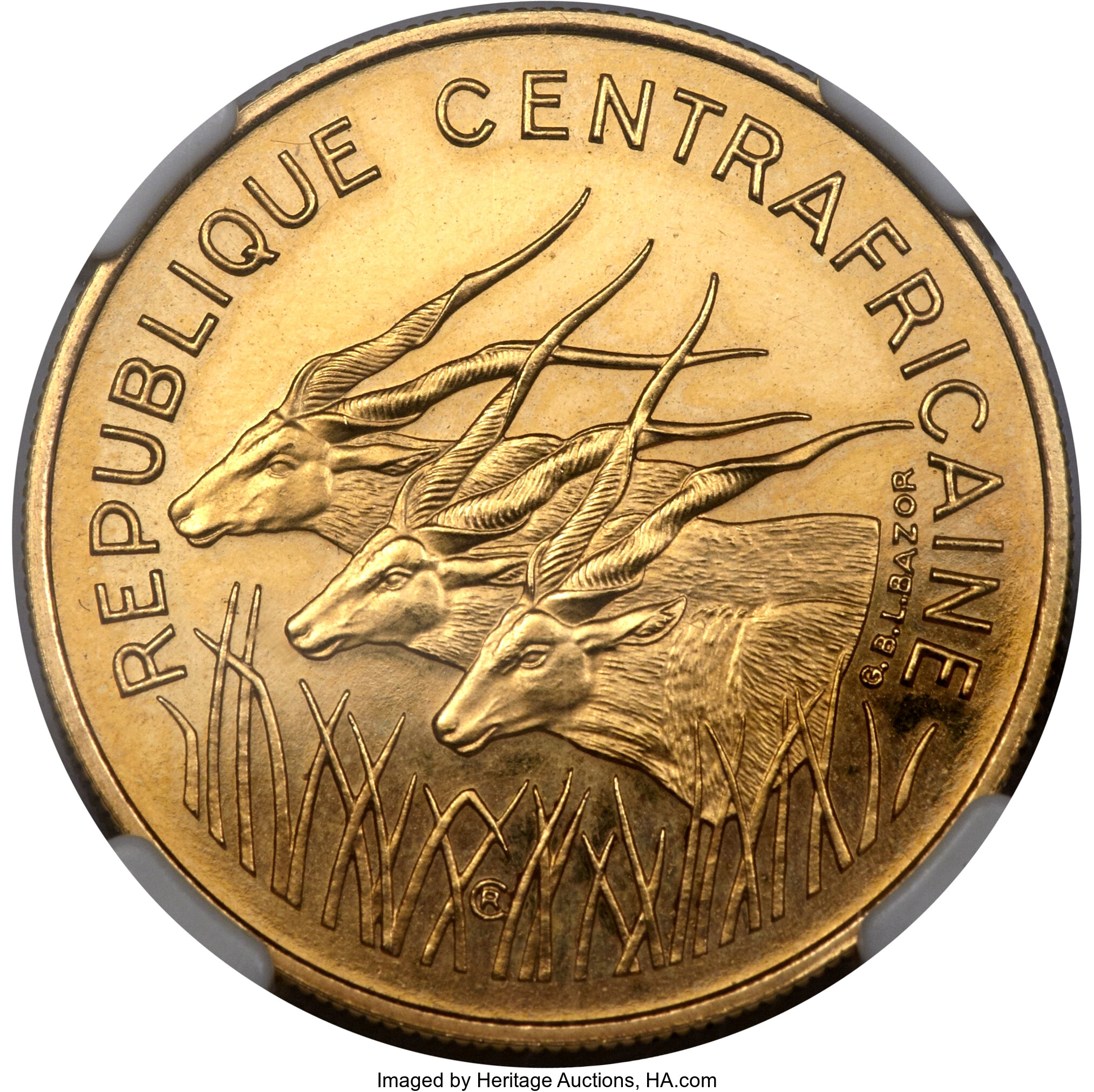 100 francs or - Banque centrale - République