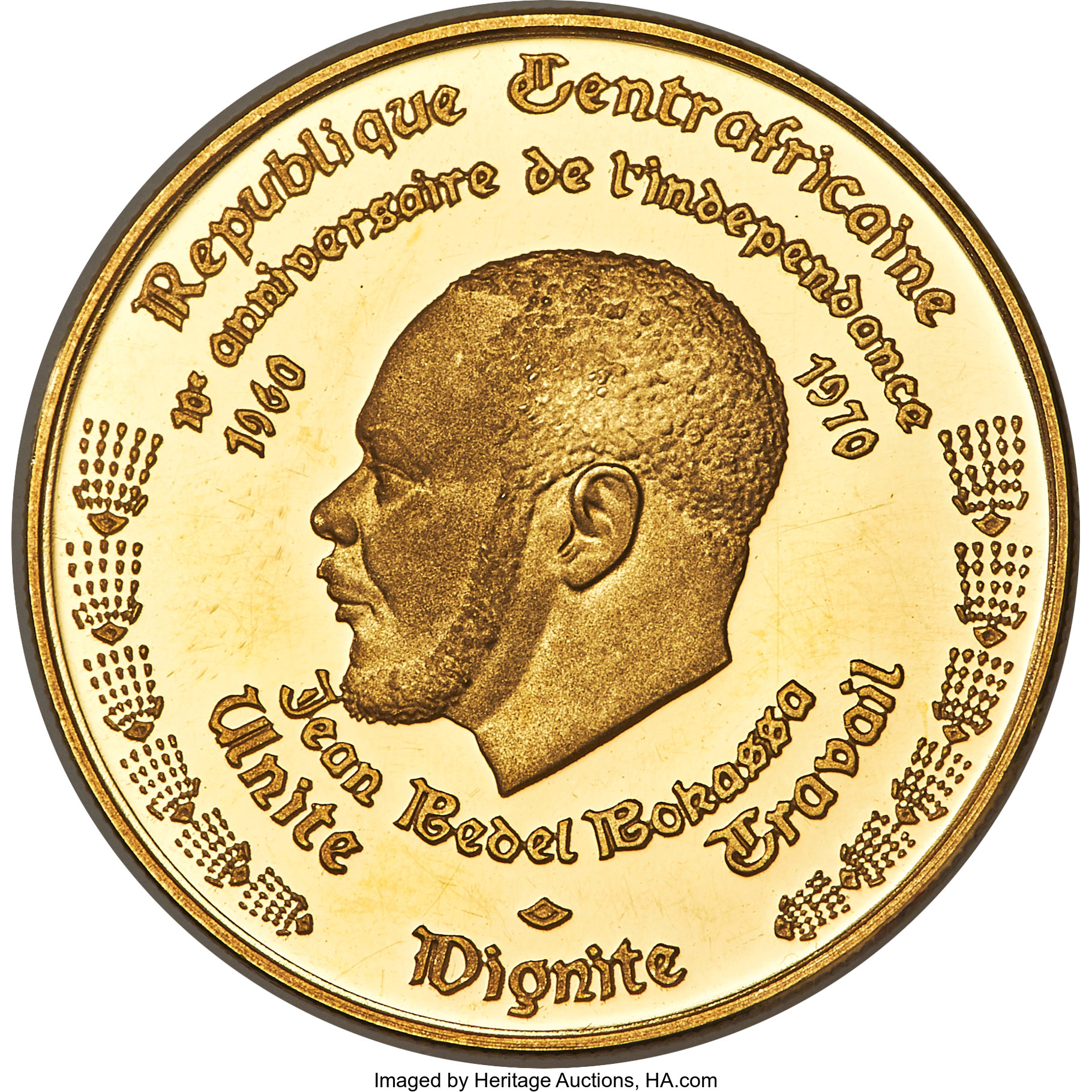 3000 francs gold - Indépendance - 10 years