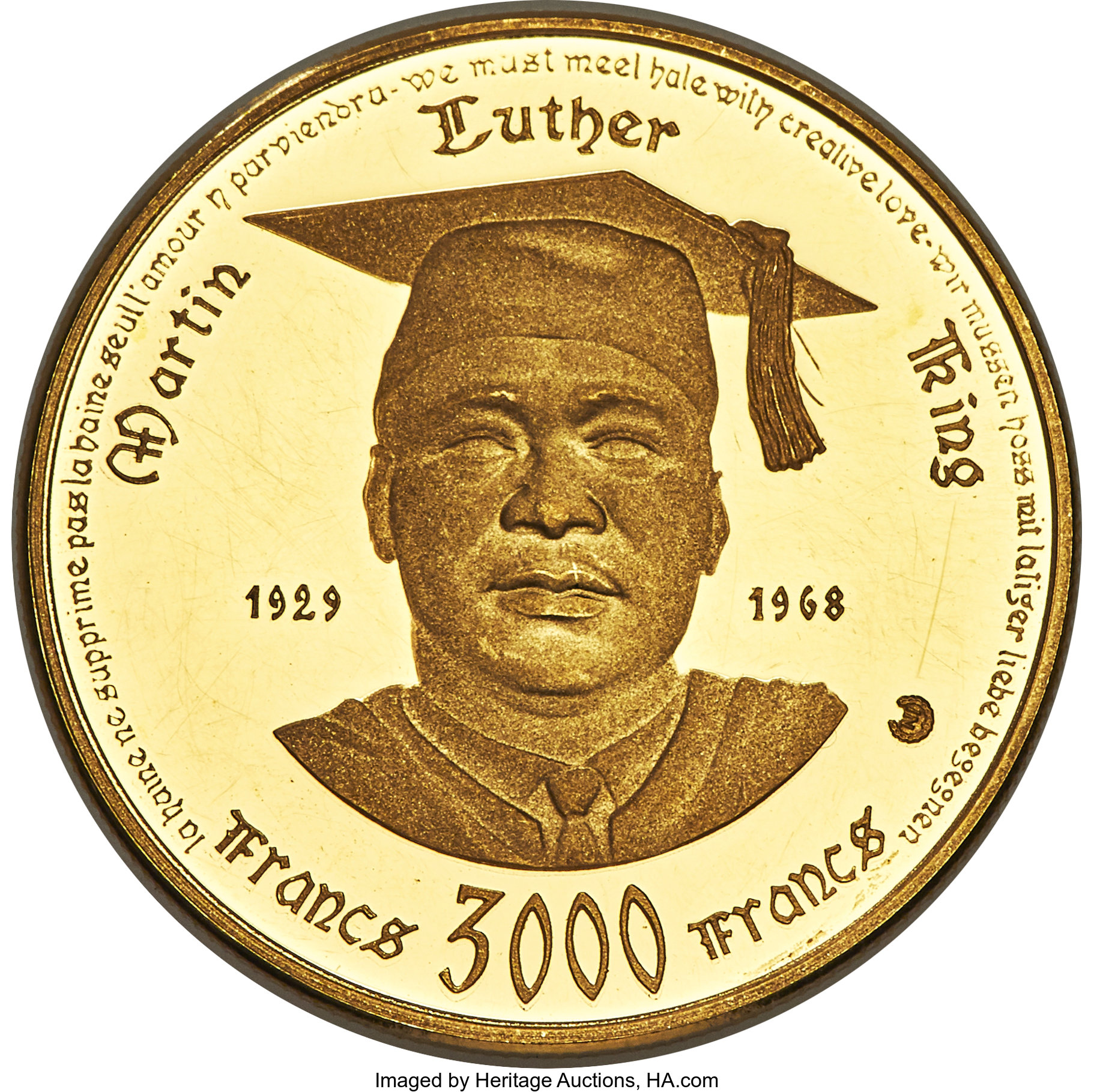 3000 francs gold - Indépendance - 10 years