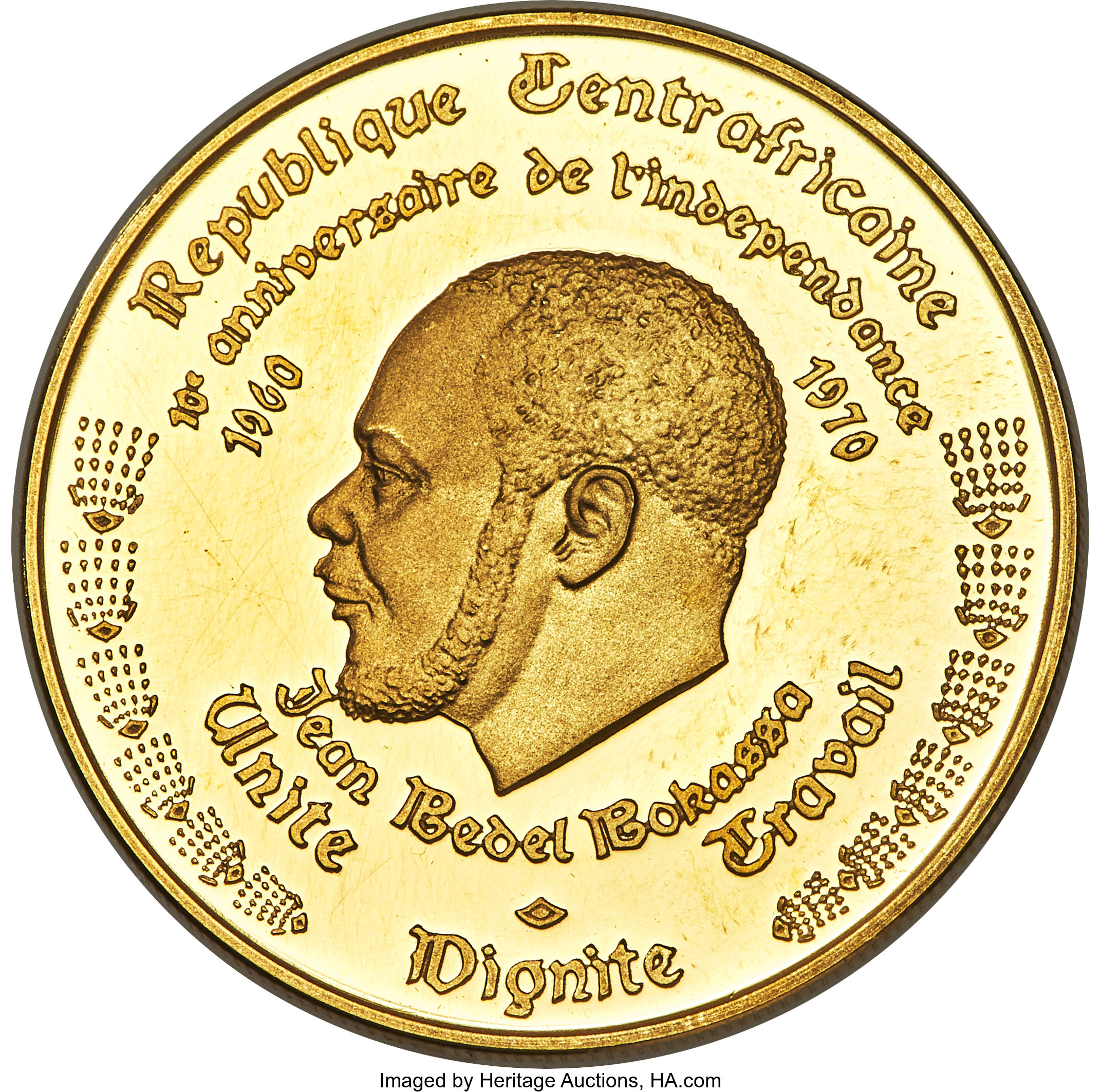 5000 francs gold - Indépendance - 10 years