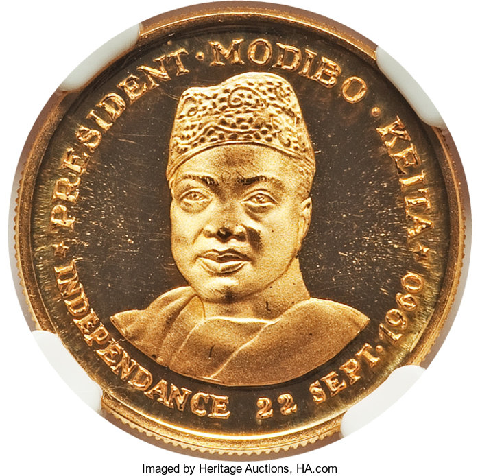 10 francs or - Président Modibo Keita