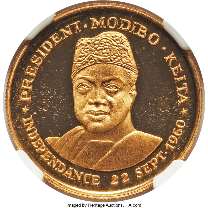 25 francs or - Président Modibo Keita