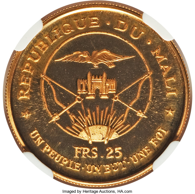 25 francs or - Président Modibo Keita