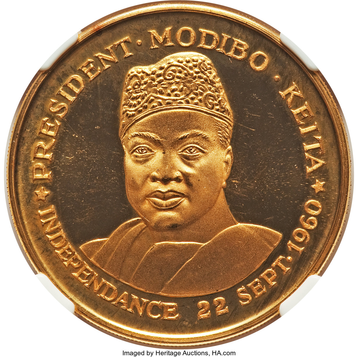 100 francs or - Président Modibo Keita